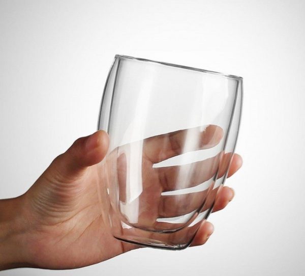 Set van 2 dubbelwandige thermische glazen 350 ml - Afbeelding 2