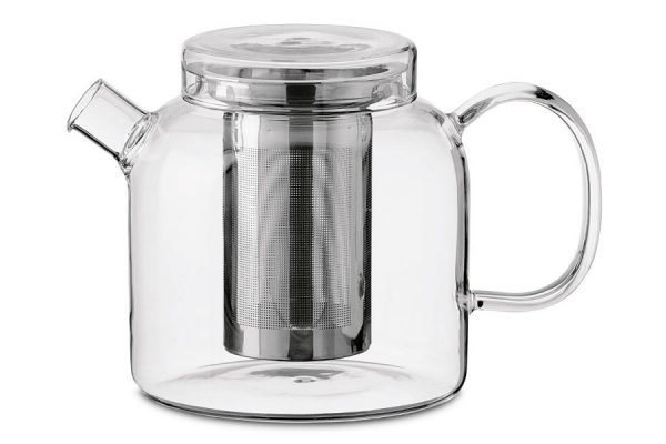 Globe glazen theepot met rvs filter (1200 ml)
