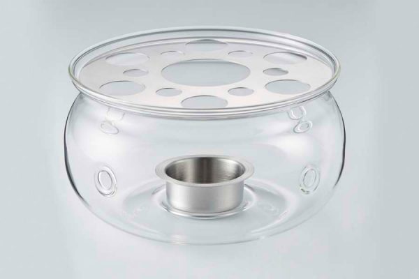 Theepot warmer met rvs plaat, Ø 148 x 82 mm
