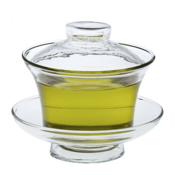 Gaiwan theeglas met schoteltje en deksel - Afbeelding 3