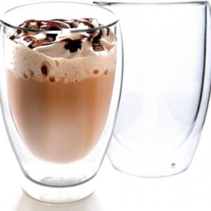 Set van 2 dubbelwandige thermische glazen 350 ml