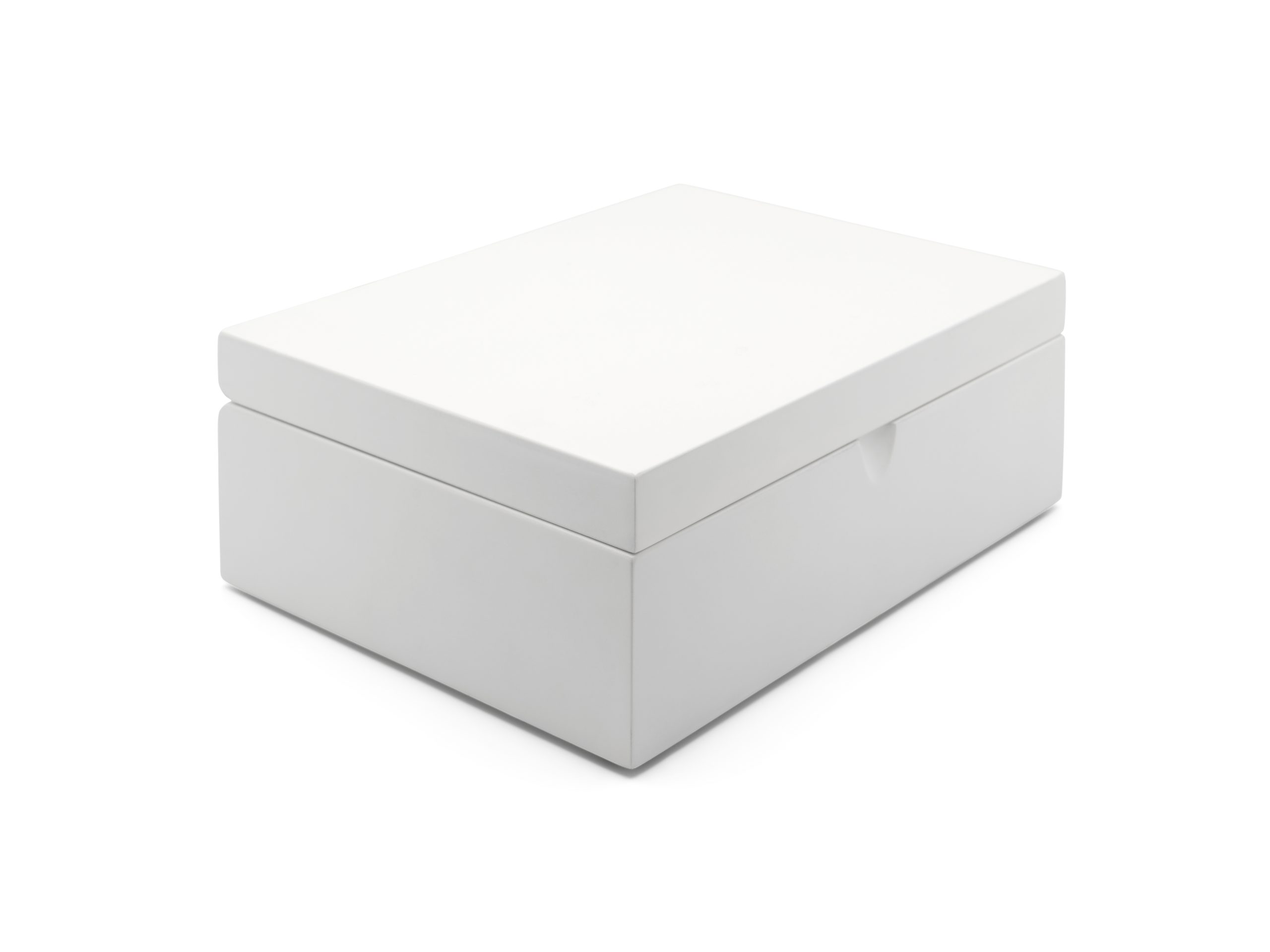 Bredemeijer bamboe theedoos met 4 theeblikjes, wit - Afbeelding 3