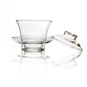 Gaiwan theeglas met schoteltje en deksel