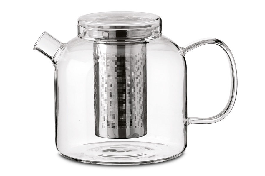 Globe glazen theepot met rvs filter (1500 ml)